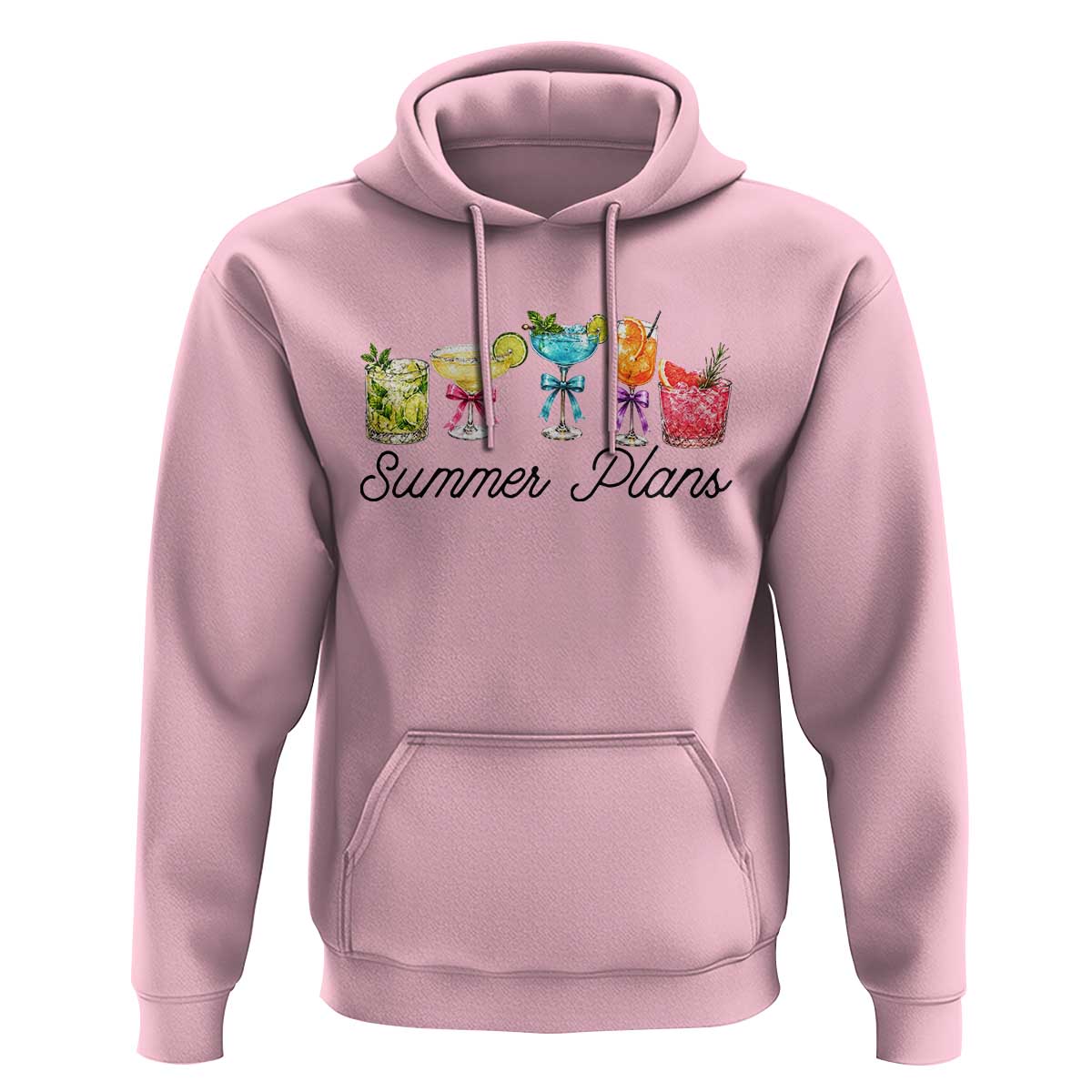 Funny Summer Plans Hoodie Refreshing Tropical Cocktail Lover Gift