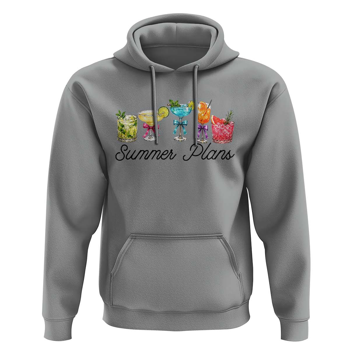 Funny Summer Plans Hoodie Refreshing Tropical Cocktail Lover Gift