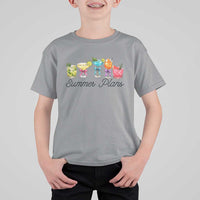 Funny Summer Plans T Shirt For Kid Refreshing Tropical Cocktail Lover Gift