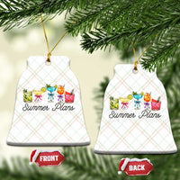 Funny Summer Plans Ceramic Ornament Refreshing Tropical Cocktail Lover Gift