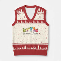 Funny Summer Plans V-Neck Knit Sweater Vest Refreshing Tropical Cocktail Lover Gift