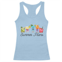 Funny Summer Plans Racerback Tank Top Refreshing Tropical Cocktail Lover Gift