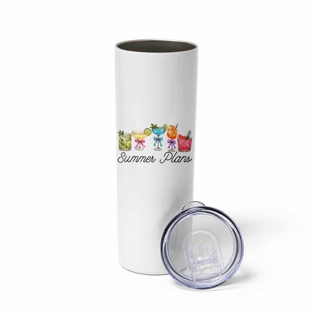 Funny Summer Plans Skinny Tumbler Refreshing Tropical Cocktail Lover Gift