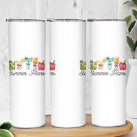 Funny Summer Plans Skinny Tumbler Refreshing Tropical Cocktail Lover Gift