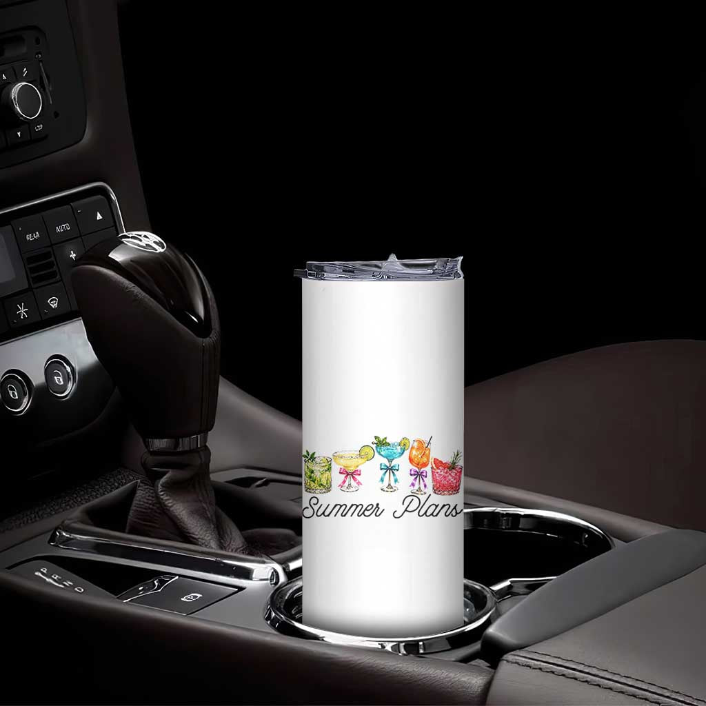Funny Summer Plans Skinny Tumbler Refreshing Tropical Cocktail Lover Gift