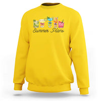 Funny Summer Plans Sweatshirt Refreshing Tropical Cocktail Lover Gift