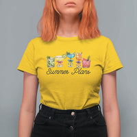 Funny Summer Plans T Shirt For Women Refreshing Tropical Cocktail Lover Gift
