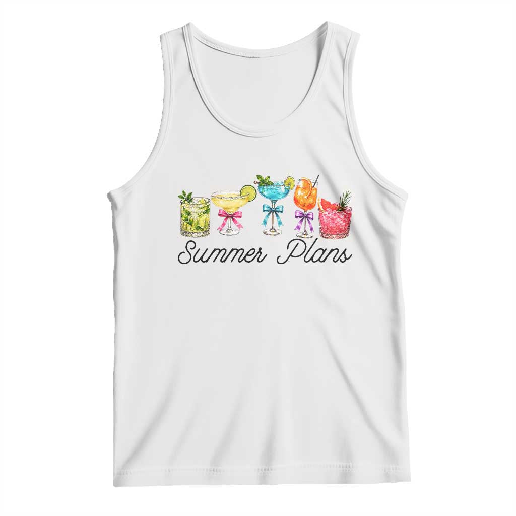 Funny Summer Plans Tank Top Refreshing Tropical Cocktail Lover Gift