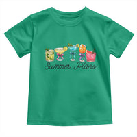 Funny Summer Plans Toddler T Shirt Refreshing Tropical Cocktail Lover Gift