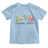 Funny Summer Plans Toddler T Shirt Refreshing Tropical Cocktail Lover Gift