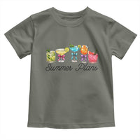 Funny Summer Plans Toddler T Shirt Refreshing Tropical Cocktail Lover Gift