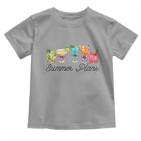 Funny Summer Plans Toddler T Shirt Refreshing Tropical Cocktail Lover Gift
