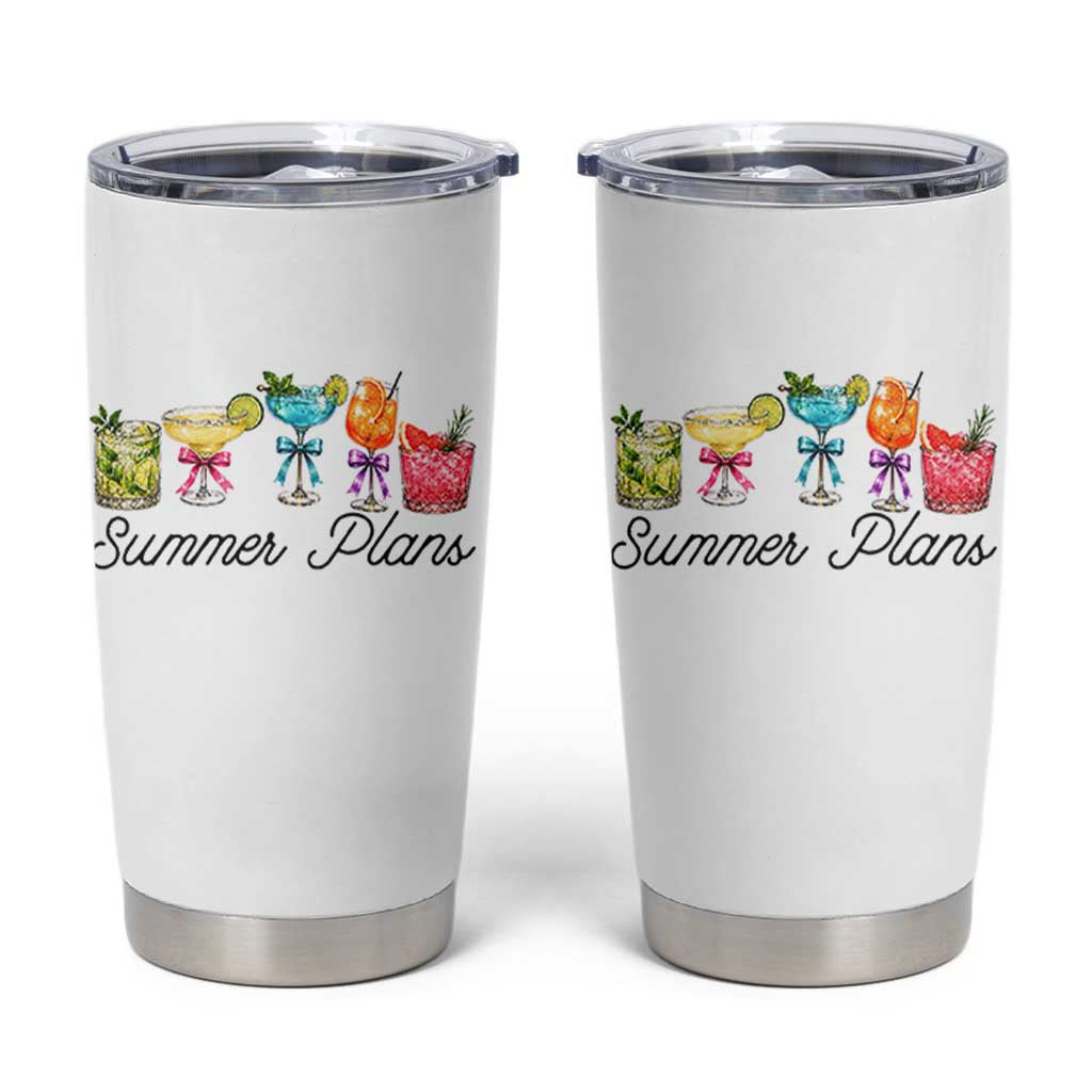 Funny Summer Plans Tumbler Cup Refreshing Tropical Cocktail Lover Gift