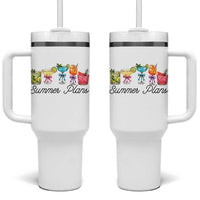 Funny Summer Plans Tumbler With Handle Refreshing Tropical Cocktail Lover Gift
