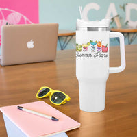 Funny Summer Plans Tumbler With Handle Refreshing Tropical Cocktail Lover Gift