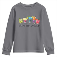 Funny Summer Plans Youth Sweatshirt Refreshing Tropical Cocktail Lover Gift