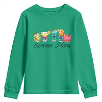 Funny Summer Plans Youth Sweatshirt Refreshing Tropical Cocktail Lover Gift