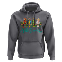 Hello Summer Parrots Hoodie Tropical Beach Vacation Graphic