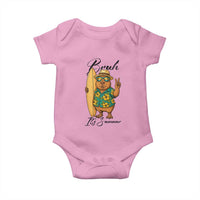 Bruh Its Summer Baby Onesie Funny Capybara Surfer Beach Vacation Gift