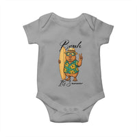 Bruh Its Summer Baby Onesie Funny Capybara Surfer Beach Vacation Gift