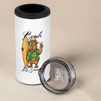 Bruh Its Summer 4 in 1 Can Cooler Tumbler Funny Capybara Surfer Beach Vacation Gift