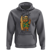 Bruh Its Summer Hoodie Funny Capybara Surfer Beach Vacation Gift