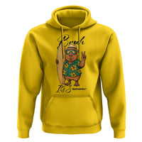 Bruh Its Summer Hoodie Funny Capybara Surfer Beach Vacation Gift
