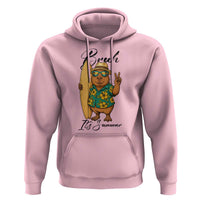 Bruh Its Summer Hoodie Funny Capybara Surfer Beach Vacation Gift
