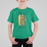 Bruh Its Summer T Shirt For Kid Funny Capybara Surfer Beach Vacation Gift