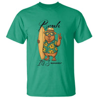 Bruh Its Summer T Shirt Funny Capybara Surfer Beach Vacation Gift