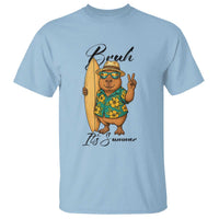 Bruh Its Summer T Shirt Funny Capybara Surfer Beach Vacation Gift