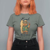 Bruh Its Summer T Shirt For Women Funny Capybara Surfer Beach Vacation Gift