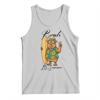 Bruh Its Summer Tank Top Funny Capybara Surfer Beach Vacation Gift