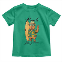 Bruh Its Summer Toddler T Shirt Funny Capybara Surfer Beach Vacation Gift