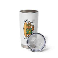 Bruh Its Summer Tumbler Cup Funny Capybara Surfer Beach Vacation Gift