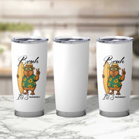 Bruh Its Summer Tumbler Cup Funny Capybara Surfer Beach Vacation Gift