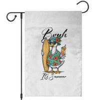 Bruh Its Summer Garden Flag Funny Hawaiian Goose Surfer Graphic