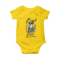 Bruh Its Summer Baby Onesie Funny Hawaiian Goose Surfer Graphic