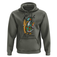 Bruh Its Summer Hoodie Funny Hawaiian Goose Surfer Graphic