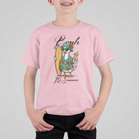 Bruh Its Summer T Shirt For Kid Funny Hawaiian Goose Surfer Graphic