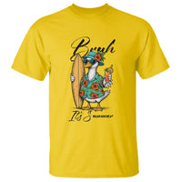 Bruh Its Summer T Shirt Funny Hawaiian Goose Surfer Graphic