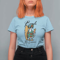 Bruh Its Summer T Shirt For Women Funny Hawaiian Goose Surfer Graphic