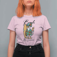 Bruh Its Summer T Shirt For Women Funny Hawaiian Goose Surfer Graphic