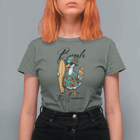 Bruh Its Summer T Shirt For Women Funny Hawaiian Goose Surfer Graphic
