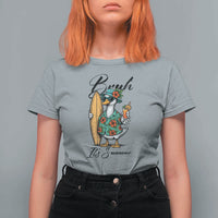 Bruh Its Summer T Shirt For Women Funny Hawaiian Goose Surfer Graphic