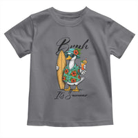 Bruh Its Summer Toddler T Shirt Funny Hawaiian Goose Surfer Graphic
