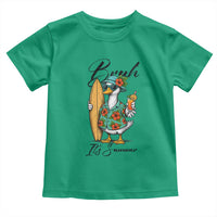 Bruh Its Summer Toddler T Shirt Funny Hawaiian Goose Surfer Graphic