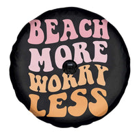 Beach More Worry Less Spare Tire Cover Boho Summer Vacation