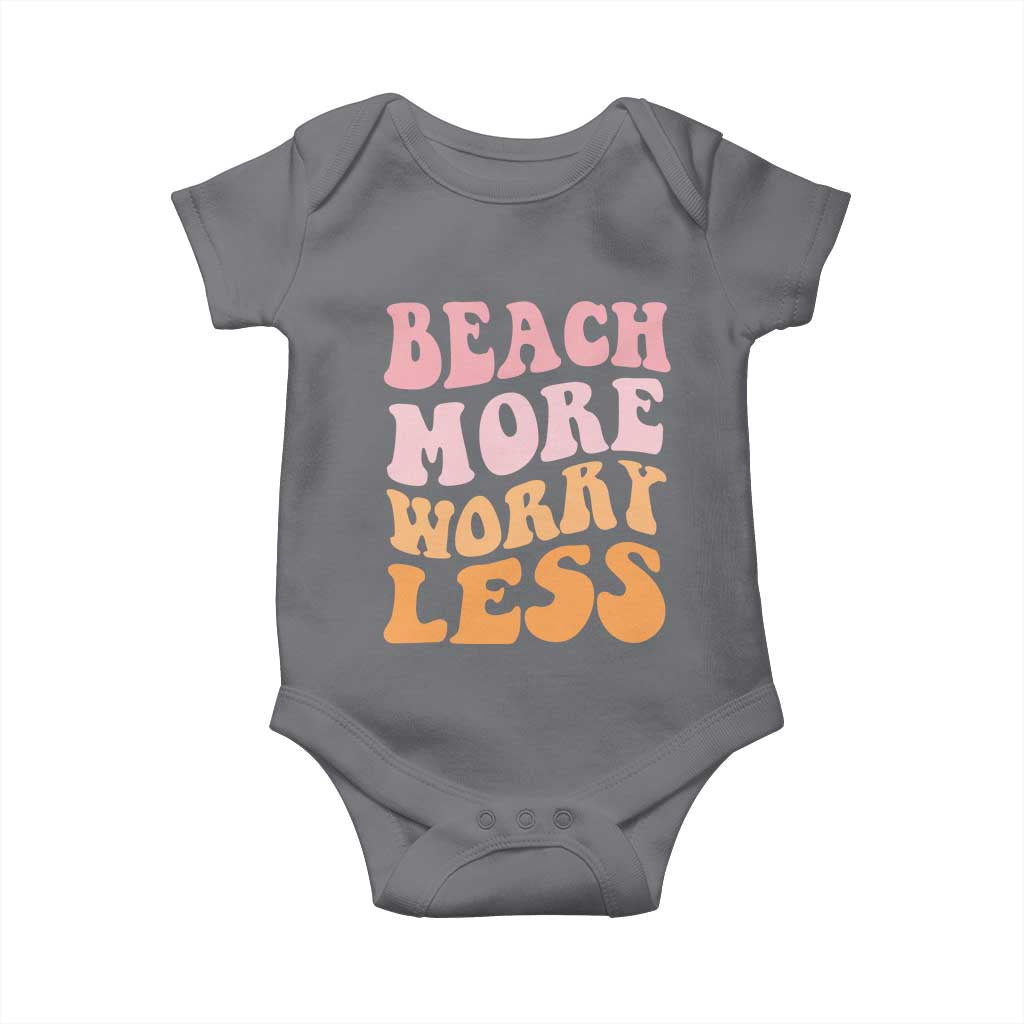 Beach More Worry Less Baby Onesie Boho Summer Vacation