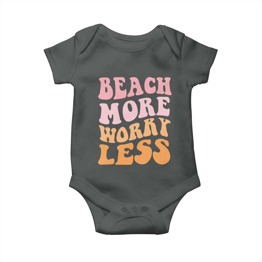 Beach More Worry Less Baby Onesie Boho Summer Vacation